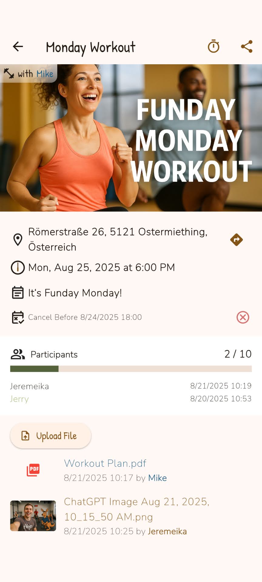 Hop File Sharing View